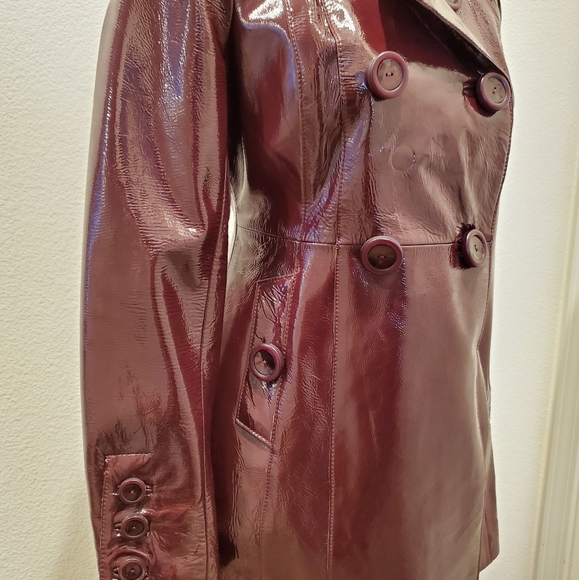 Bebe Burgundy Peacoat - Picture 3 of 4